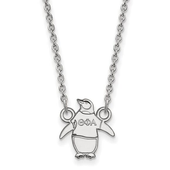 Sterling Silver Theta Phi Alpha XS (Tiny) Necklace - Picture 1 of 4